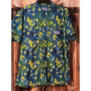 Samuel Adams Hawaiian button up Men’s XL Short Sleeve Shirt